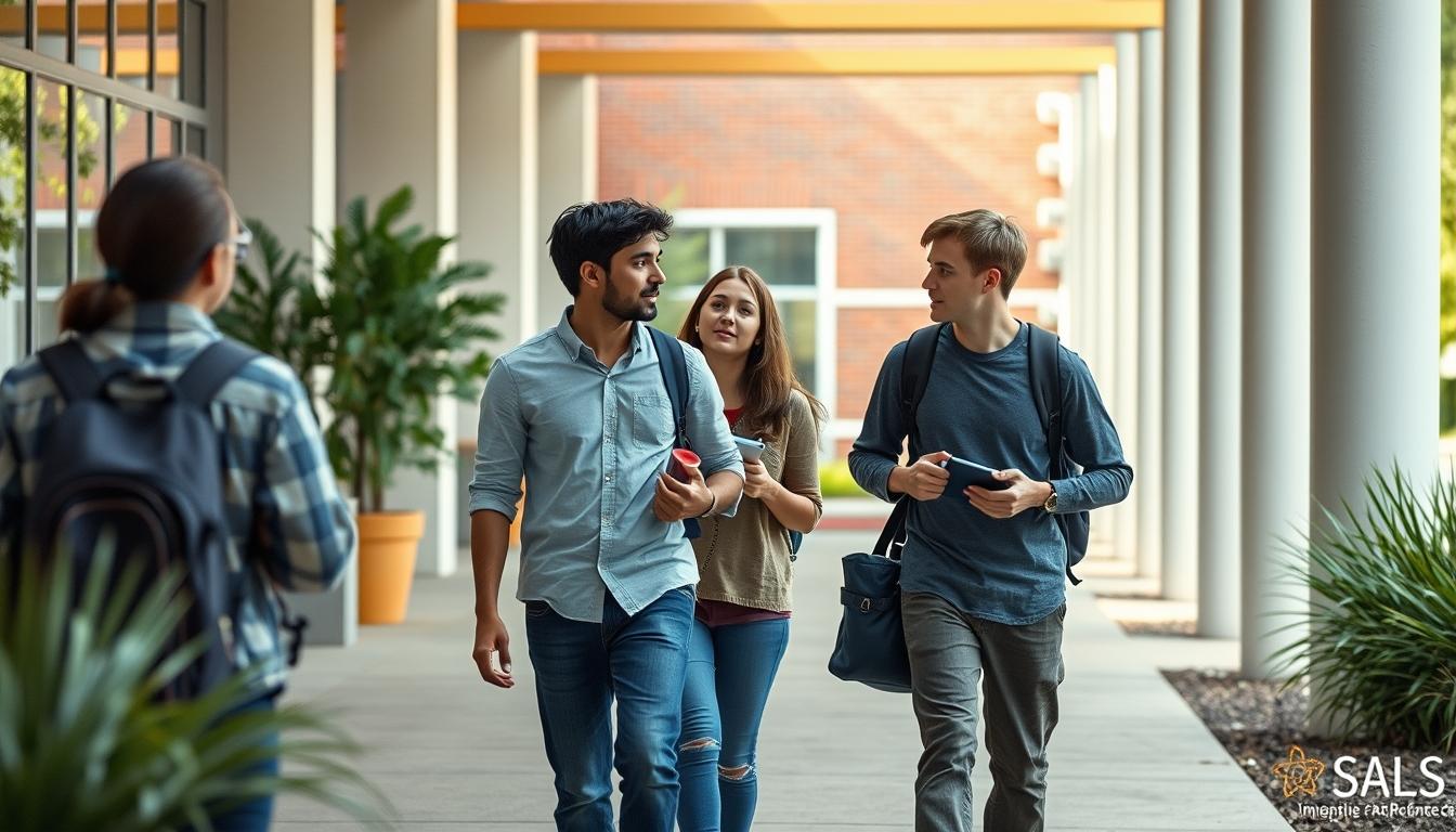 Student developing practical and academic skills