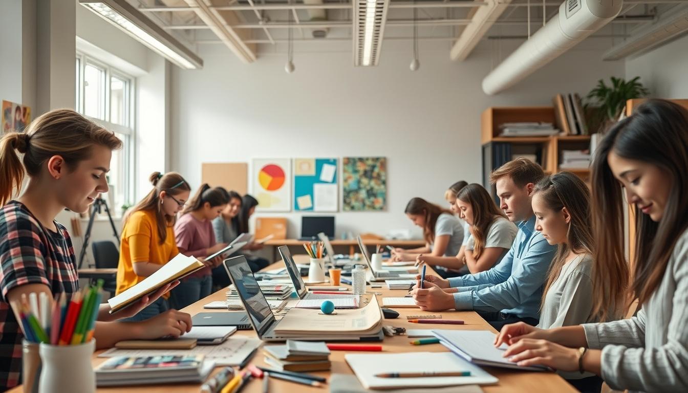 University campus and academic environment in Boston